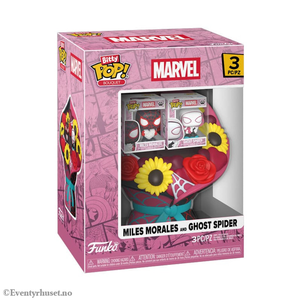 Marvel Bitty POP! Bouquet Vinyl Figure 2-Pack Miles Morales & Ghost Spider (Valentine) 4 cm Collectibles