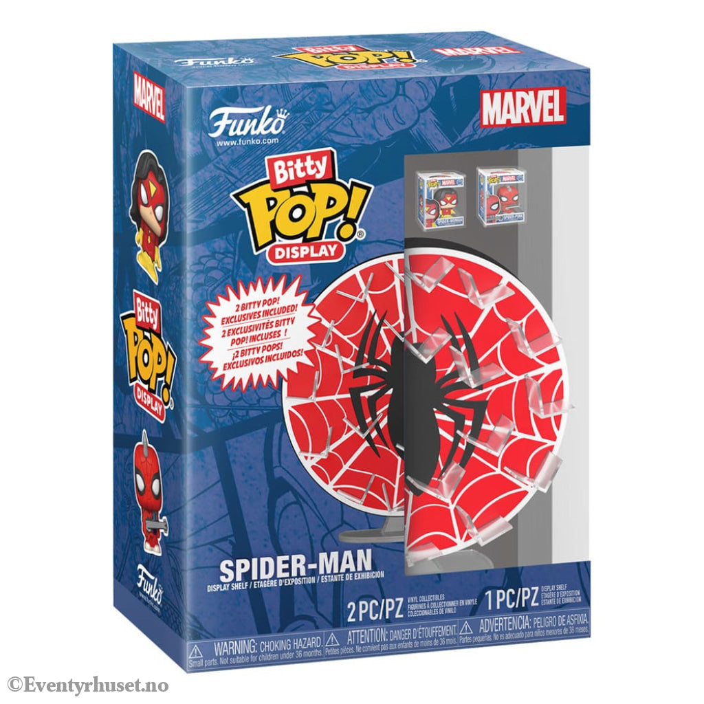 Marvel Bitty POP! Display with 2 Vinyl Figures Spider-Man Web Collectibles