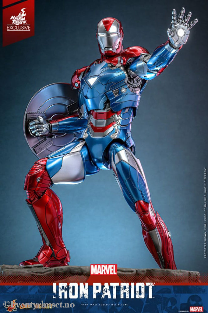 Marvel Comic Diecast Masterpiece Action Figure 1/6 Iron Patriot Hot Toys Exclusive 32 cm Toys