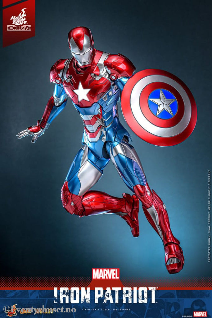 Marvel Comic Diecast Masterpiece Action Figure 1/6 Iron Patriot Hot Toys Exclusive 32 cm Toys