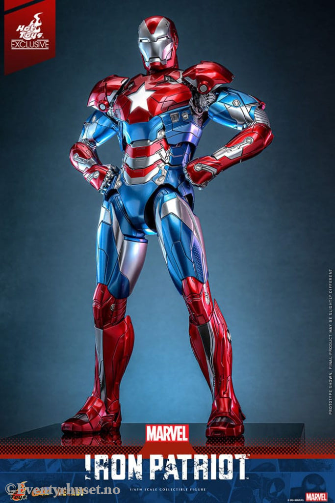 Marvel Comic Diecast Masterpiece Action Figure 1/6 Iron Patriot Hot Toys Exclusive 32 cm Toys