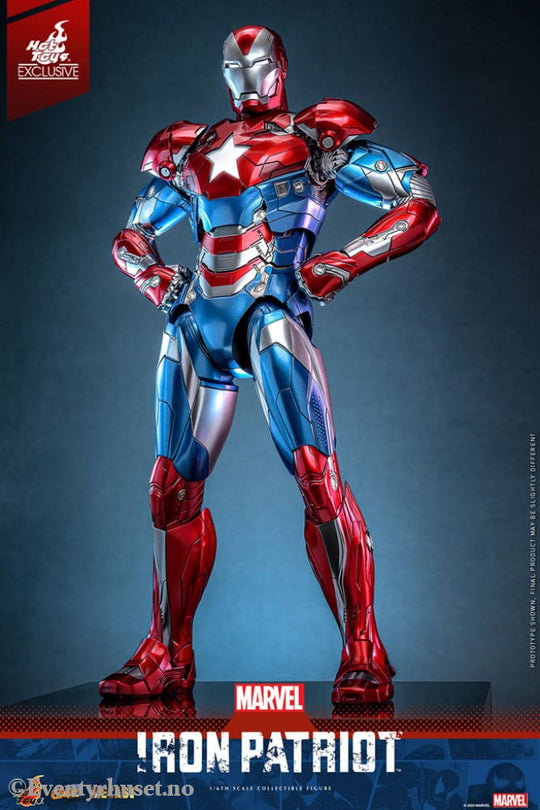 Marvel Comic Diecast Masterpiece Action Figure 1/6 Iron Patriot Hot Toys Exclusive 32 cm Toys