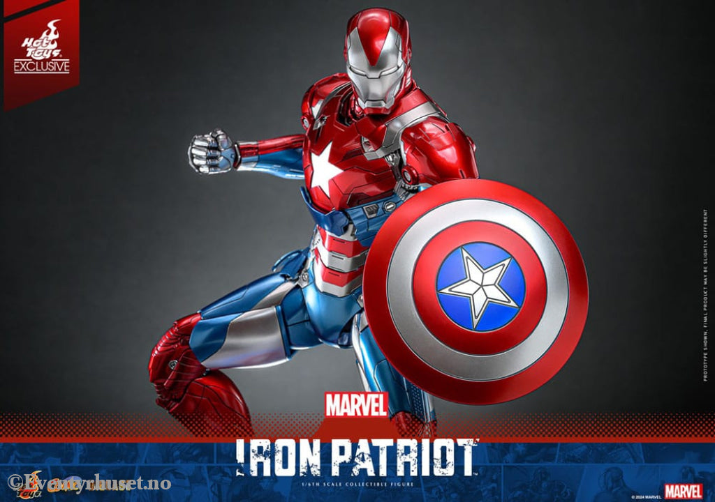 Marvel Comic Diecast Masterpiece Action Figure 1/6 Iron Patriot Hot Toys Exclusive 32 cm Toys