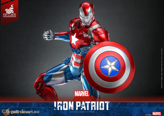 Marvel Comic Diecast Masterpiece Action Figure 1/6 Iron Patriot Hot Toys Exclusive 32 cm Toys