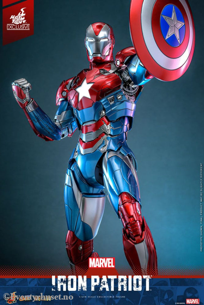 Marvel Comic Diecast Masterpiece Action Figure 1/6 Iron Patriot Hot Toys Exclusive 32 cm Toys