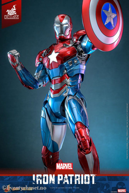 Marvel Comic Diecast Masterpiece Action Figure 1/6 Iron Patriot Hot Toys Exclusive 32 cm Toys