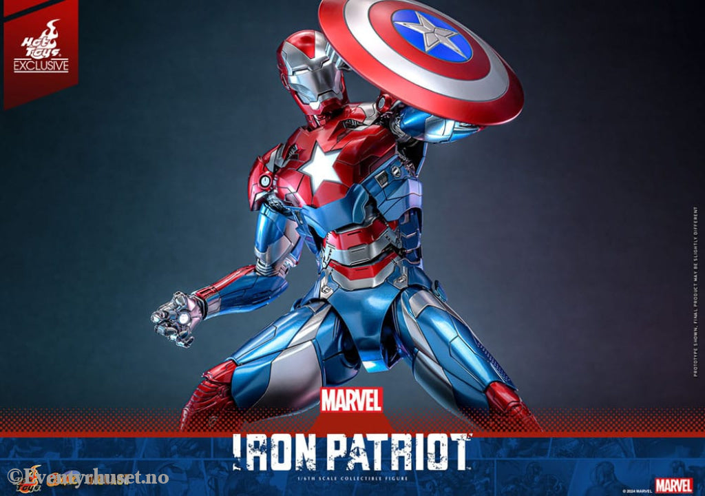 Marvel Comic Diecast Masterpiece Action Figure 1/6 Iron Patriot Hot Toys Exclusive 32 cm Toys