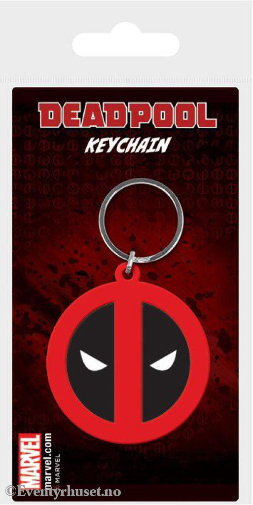 Marvel Comics Rubber Keychain Deadpool Symbol 6 cm Fashion & Accessories