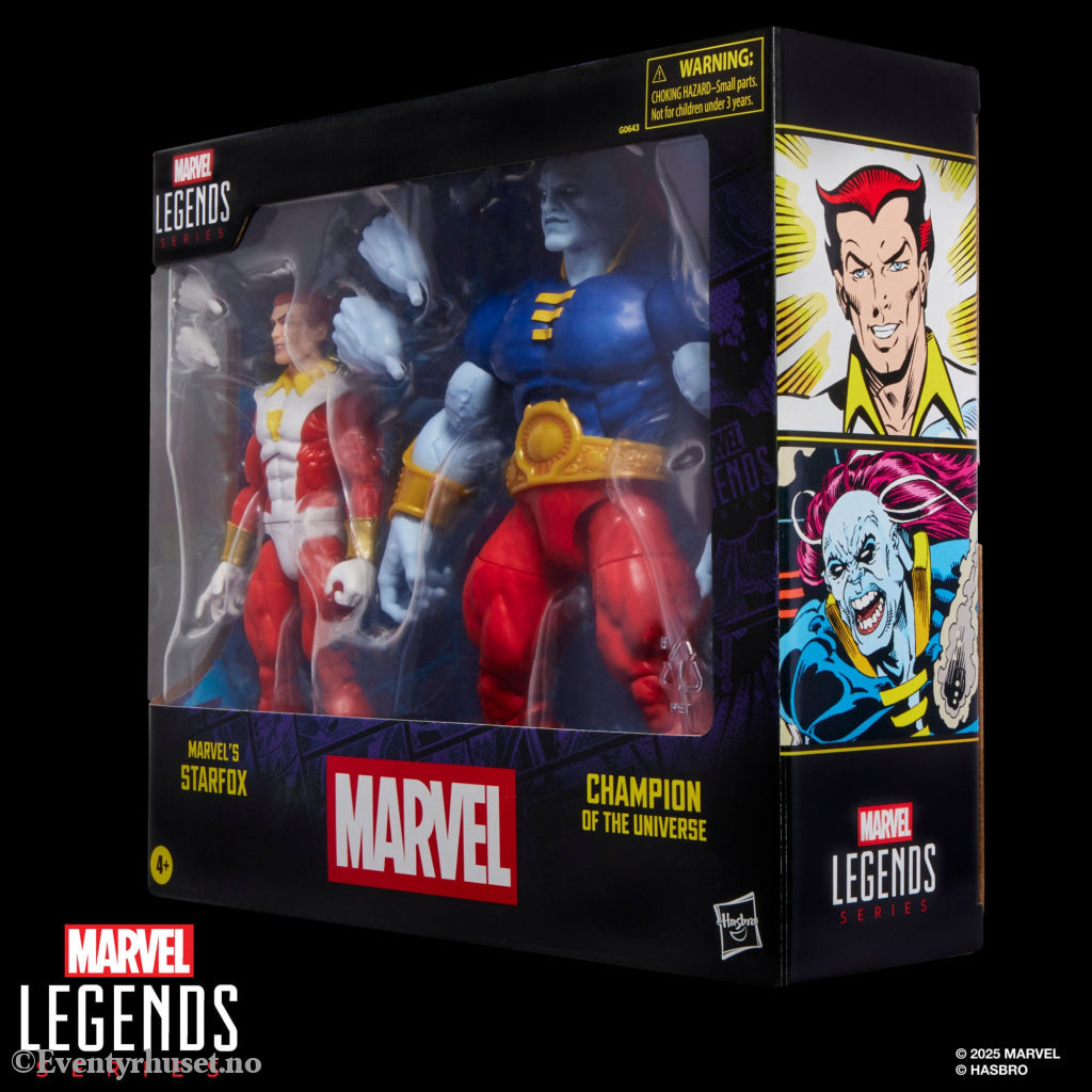 Marvel Legends Action Figure 2-Pack Marvel’s Starfox & Champion of the Universe 15 cm. Mint In Sealed Box (MISB)!