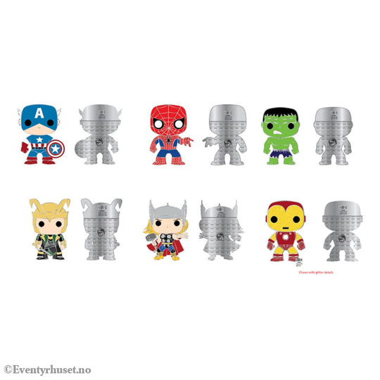 Marvel Loungefly POP! Enamel Pins Group 3 cm Assortment (12) Fashion & Accessories