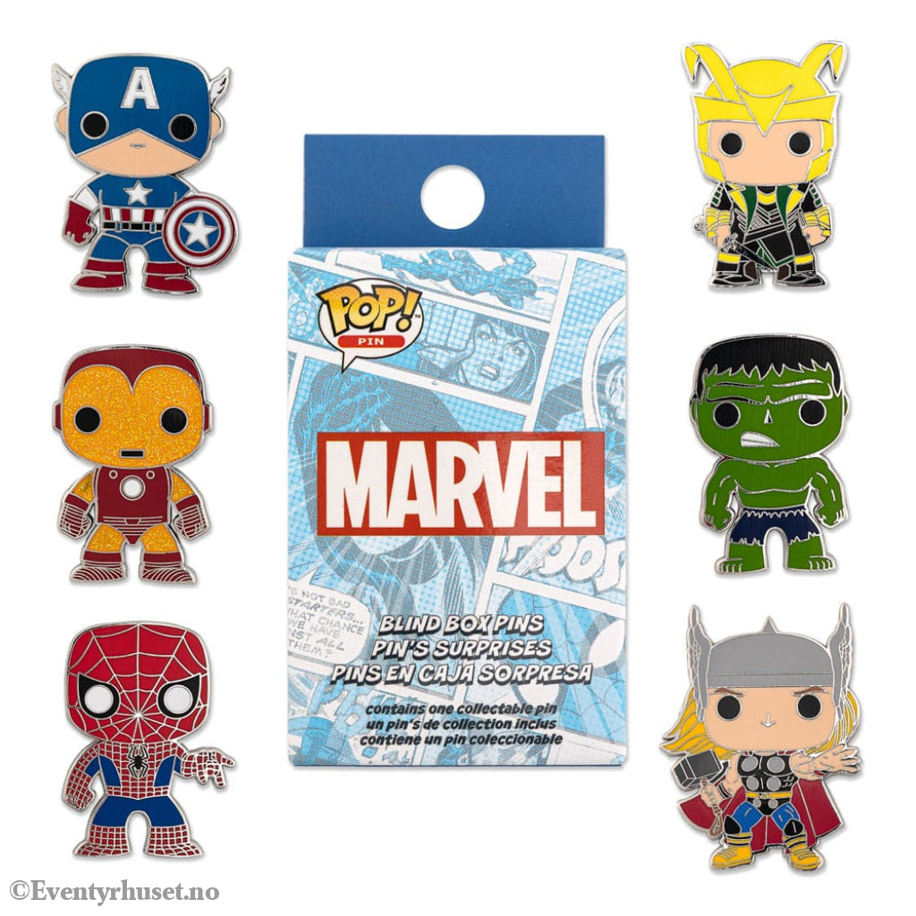 Marvel Loungefly POP! Enamel Pins Group 3 cm Assortment (12) Fashion & Accessories