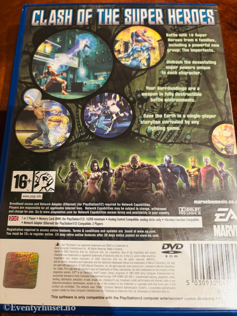 Marvel Nemesis: Rise of the Imperfects. PS2.