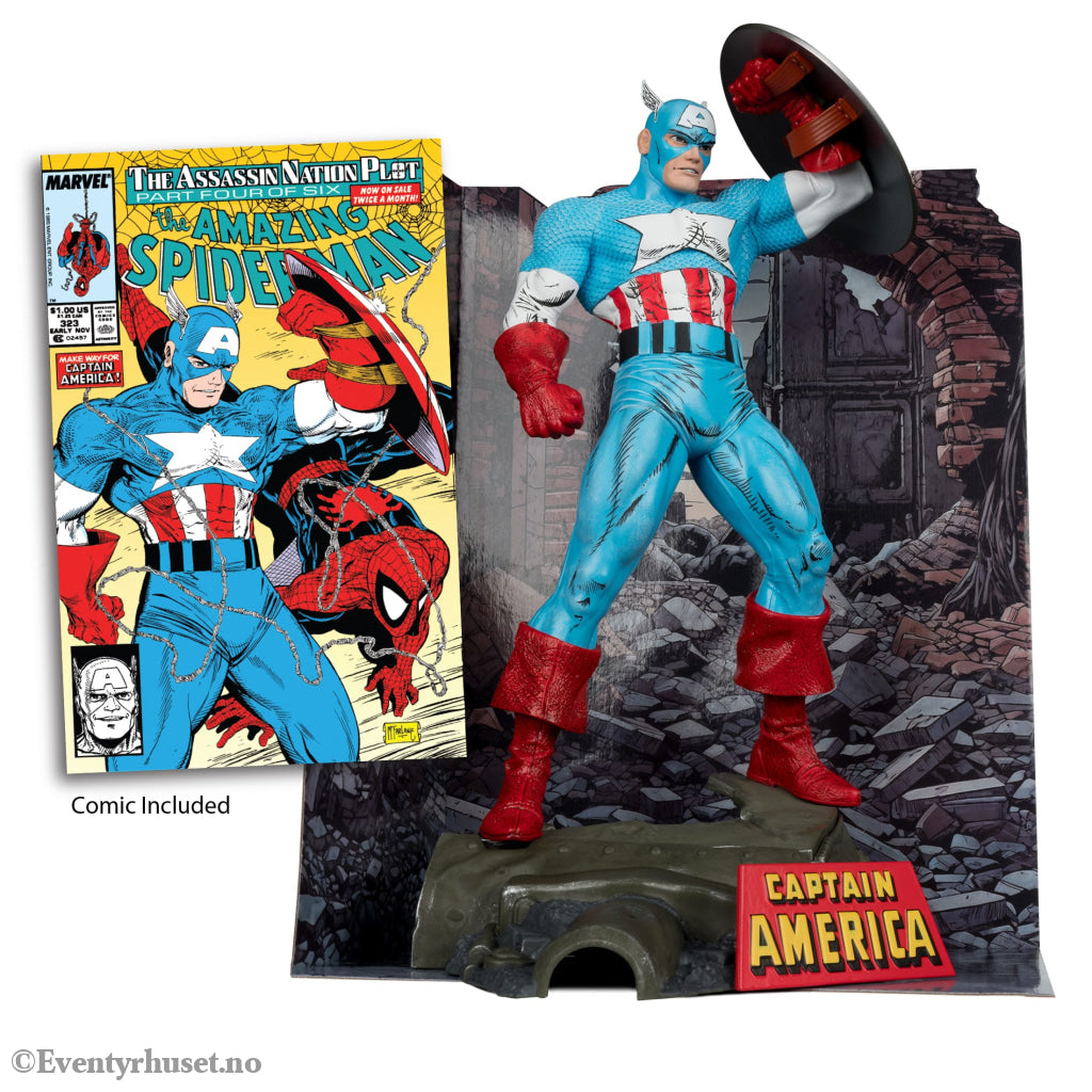 Marvel PVC Statue 1/6 Captain America (The Amazing Spider-Man #323) 28 cm. Mint In Sealed Box (MISB)! Actionfigur