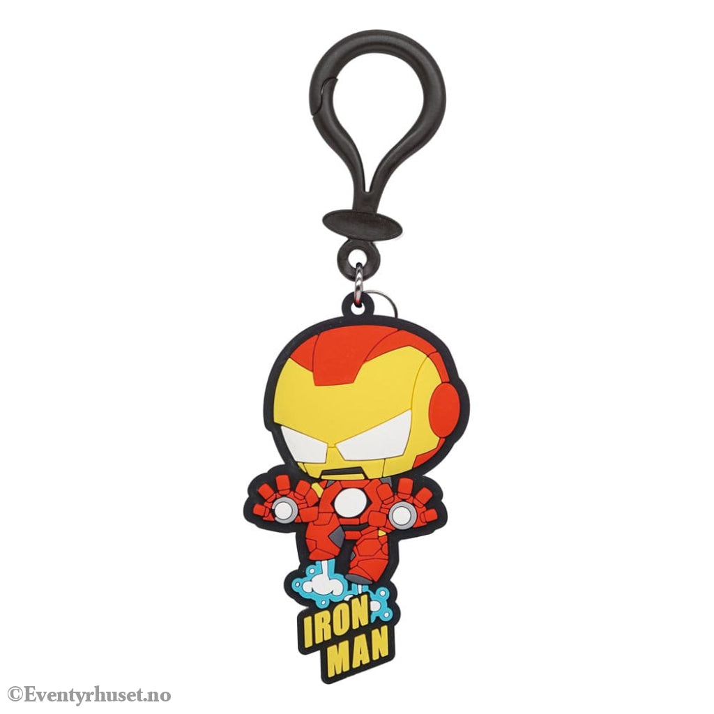 Marvel Soft Touch PVC Bag Clip Iron Man Fashion & Accessories