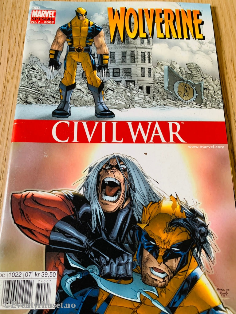 Marvel Spesial. 2007/07. Wolverine / Civil War. Tegneserieblad