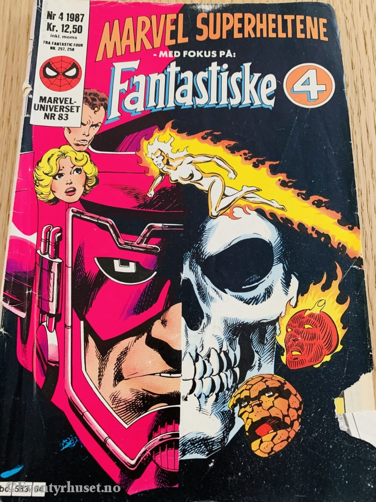 Marvel Superheltene. 1987/04. Fantastiske 4. Tegneserieblad