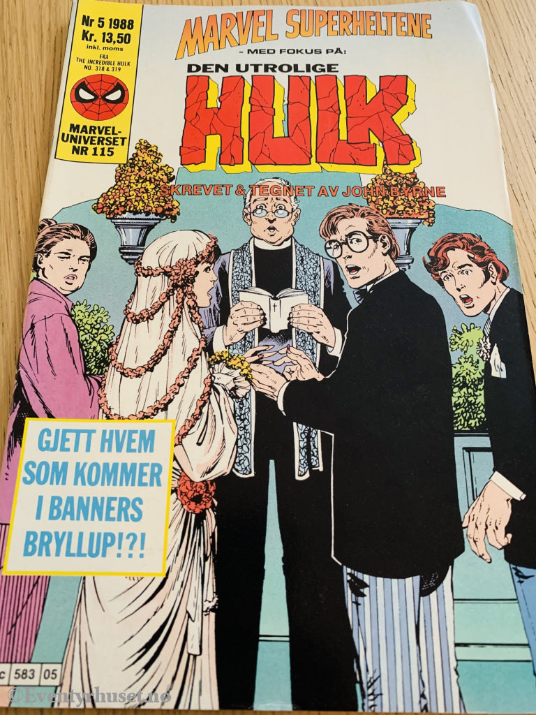 Marvel Superheltene. 1988/05. Den Utrolige Hulk. Tegneserieblad