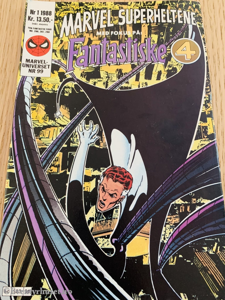 Marvel Superheltene. 1988/01. Fantastiske 4. Tegneserieblad