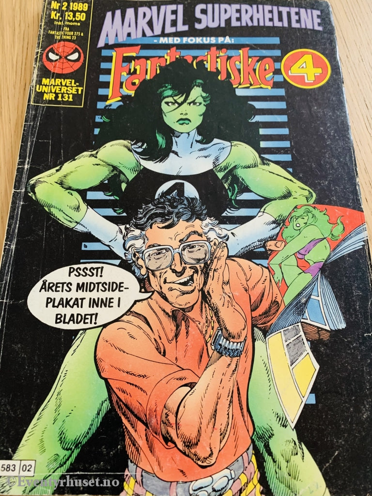 Marvel Superheltene. 1989/02. De Fantastiske Fire. Tegneserieblad