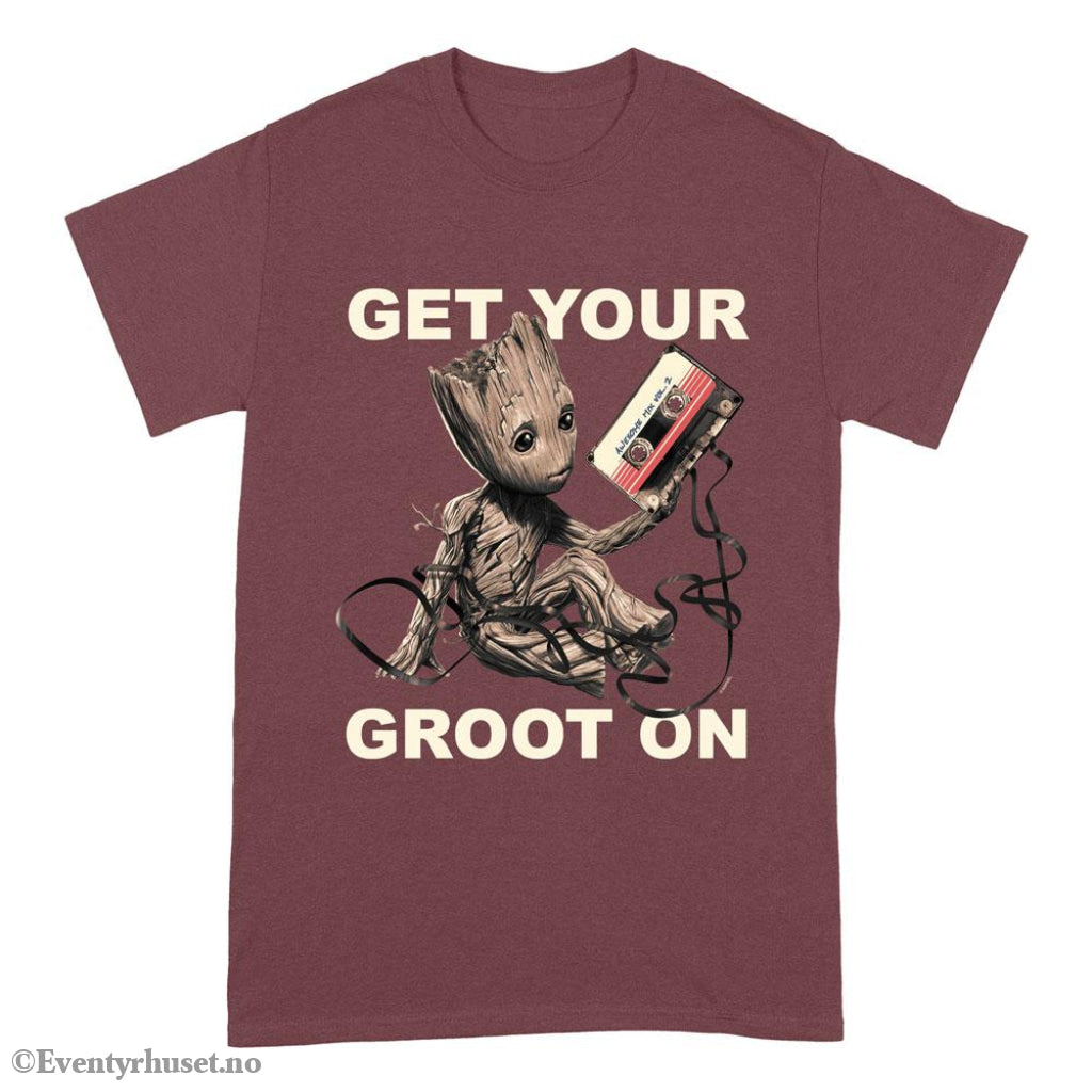 Marvel T-Shirt Guardians Of The Galaxy Vol. 2 Get Your Groot On Size L Fashion & Accessories