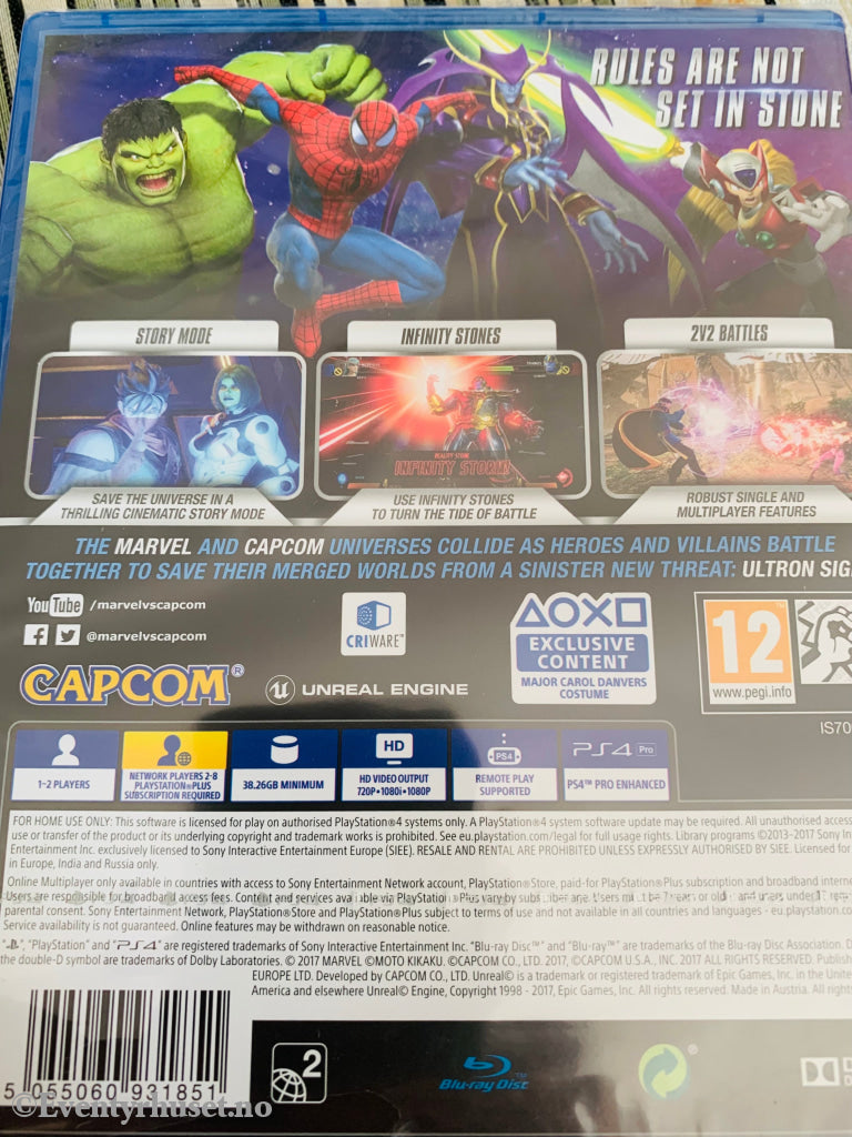 Marvel Vs. Capcom - Infinite. Ps4. Ny I Plast! Ps4