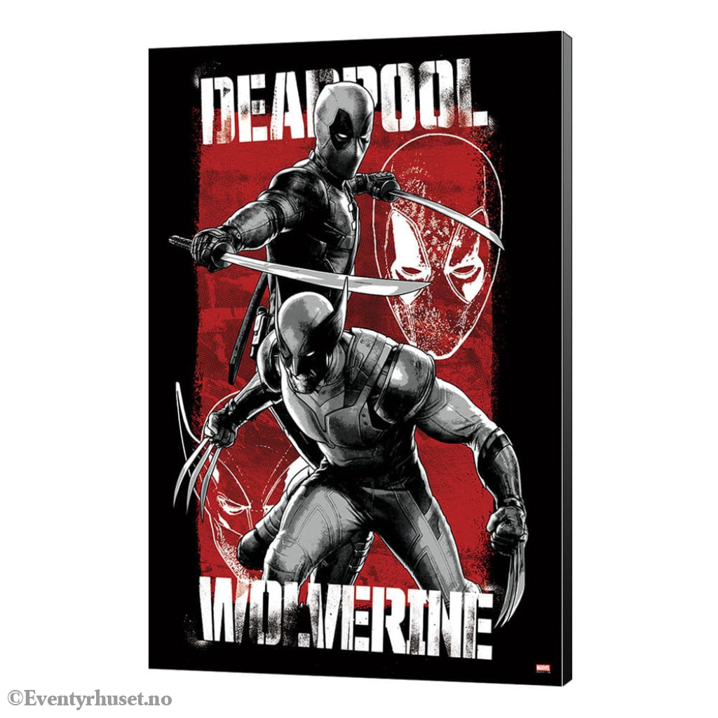 Marvel Wooden Wall Art Deadpool & Wolverine 03 Maximum Effort 35 x 50 cm Home & Gifts