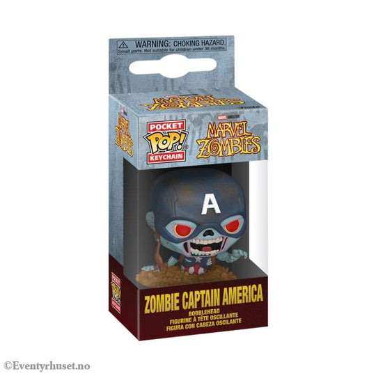 Marvel Zombies POP! Vinyl Keychains 4 cm Captain America Display (12) Fashion & Accessories