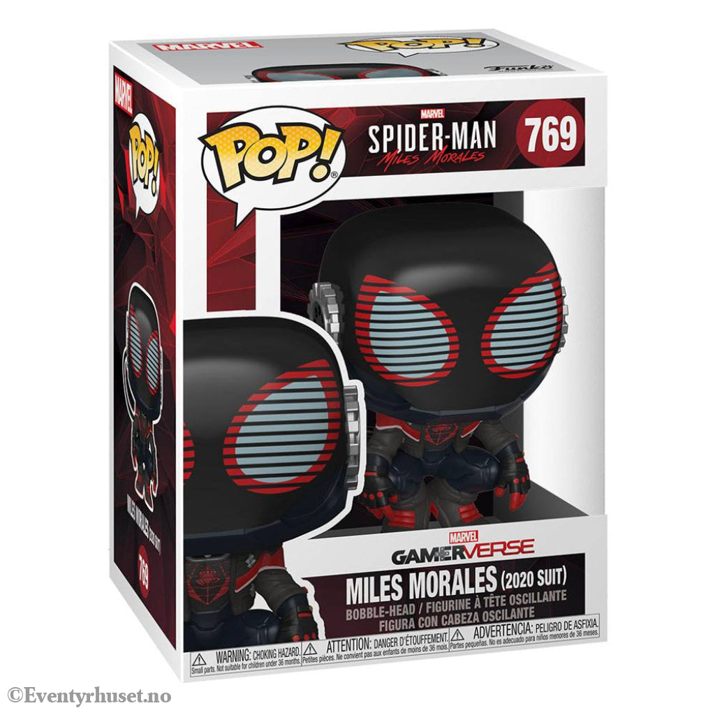 Marvel’s Spider-Man POP! Games Vinyl Figure Miles Morales 2020 Suit 9 cm Collectibles