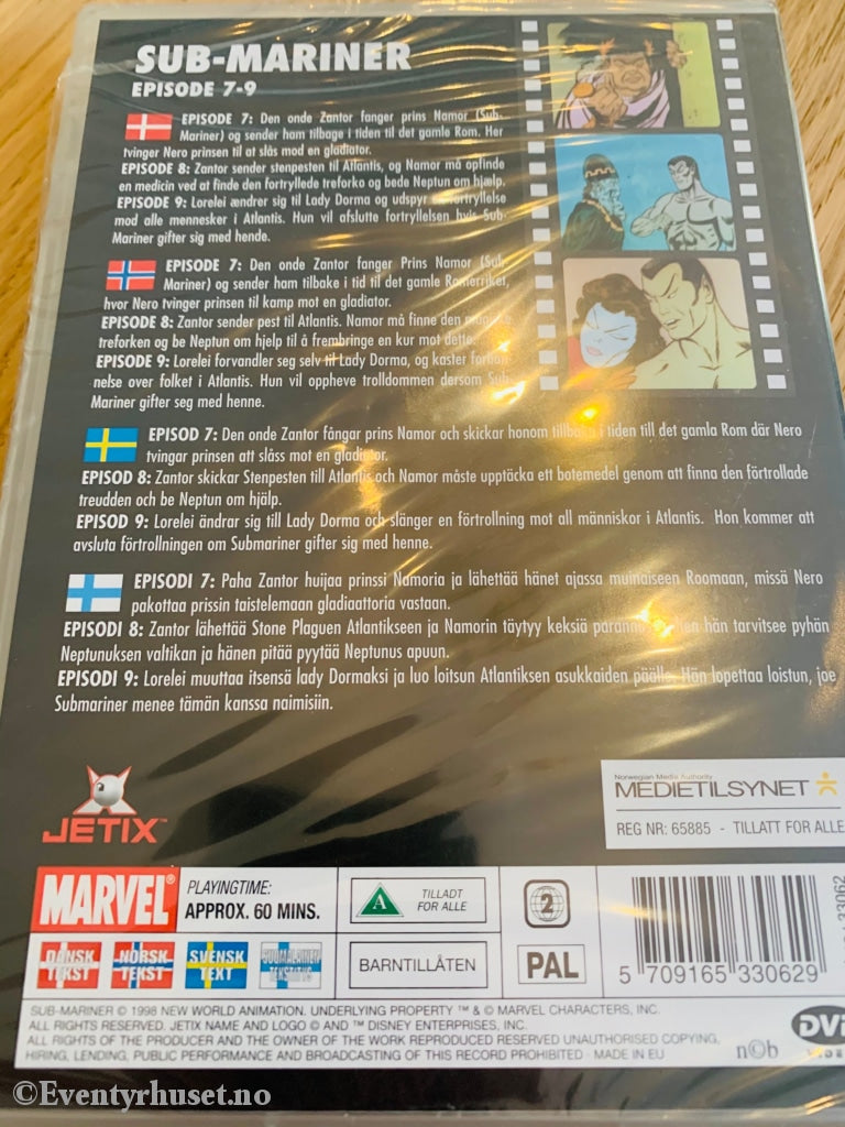 Marvels Submariner. Vol. 3. 1998. Dvd Ny I Plast!