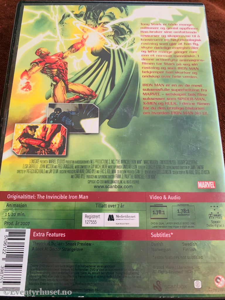 Marvels The Invincible Iron Man. DVD. DVD
