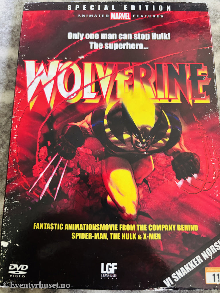 MARVEL's Wolverine. DVD slipcase.