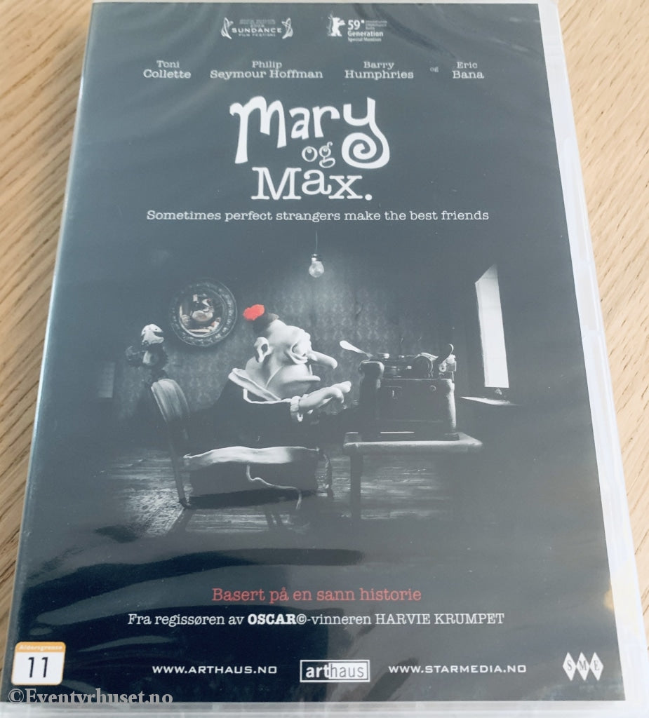 Mary Og Max. Dvd Ny I Plast!
