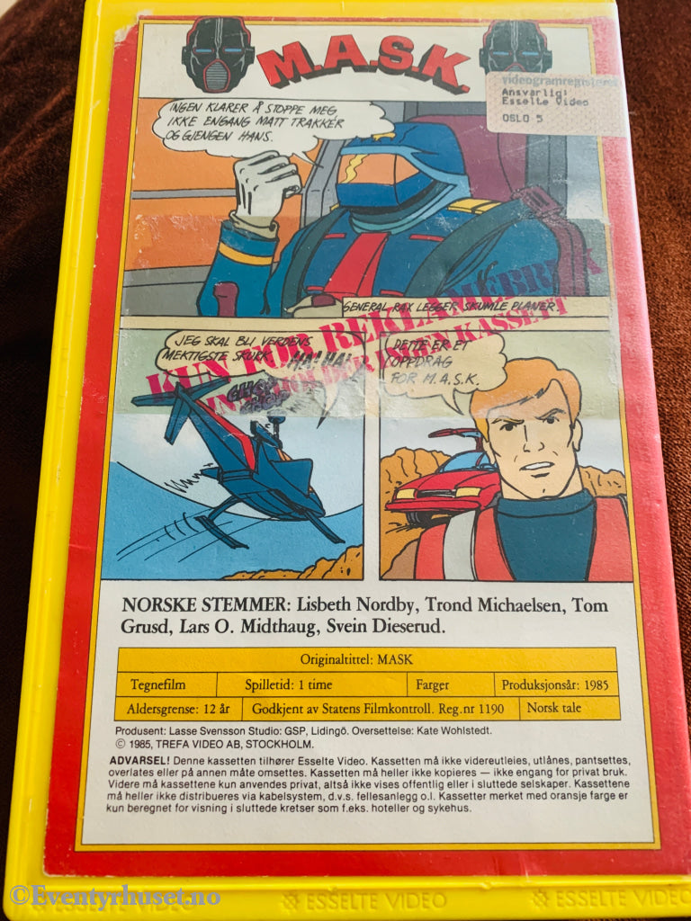 MASK. 1985. VHS Big Box. VHS
