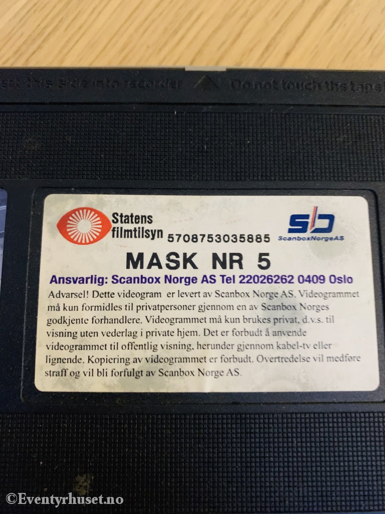 Mask 5 (Scanbox Versjonen). 1995. Vhs. Vhs