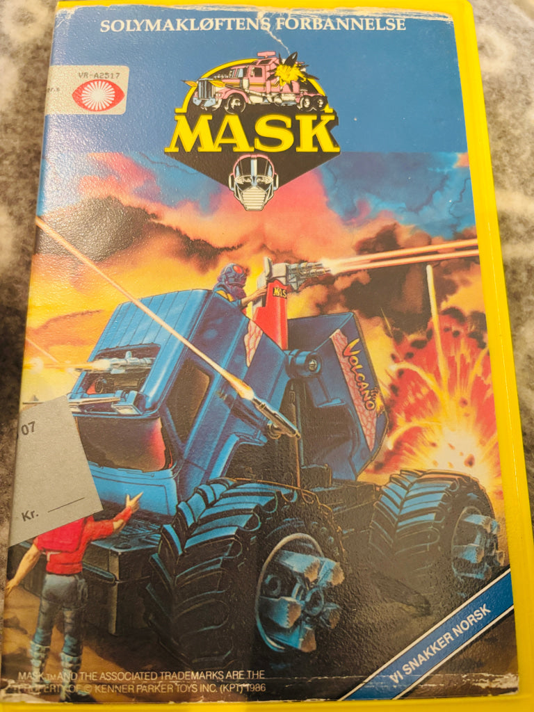 MASK. Solymakløftens forbannelse. 1985. VHS Big Box. VHS Big Box