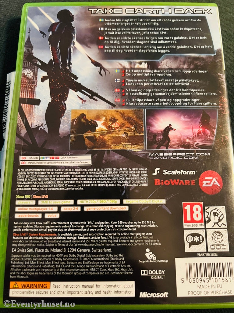 Mass Effect 3. Xbox 360.