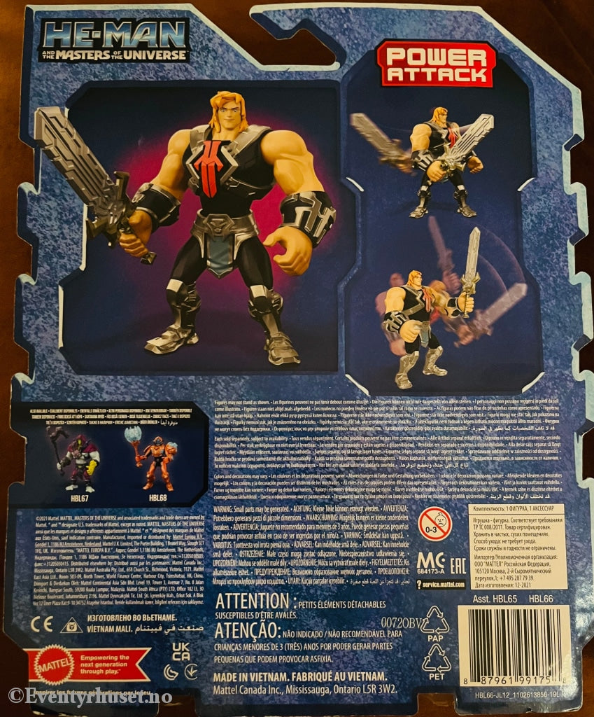 Masters Of The Universe. Actionfigur He-Man - Hbl66. Power Attack! Ny Og Uåpnet!