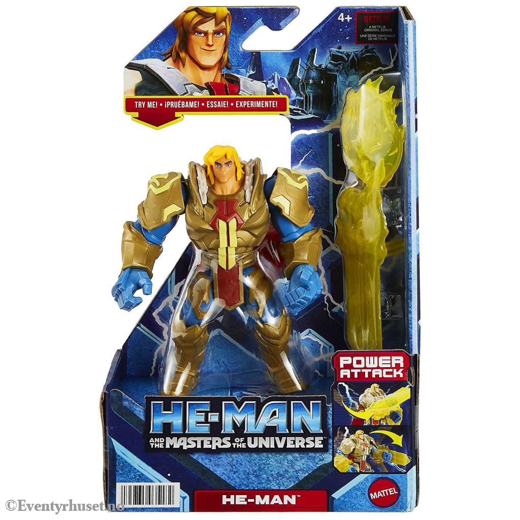Masters of the Universe. Actionfigur – He-Man Power Attack! HDY35. Ny og uåpnet! Actionfigur