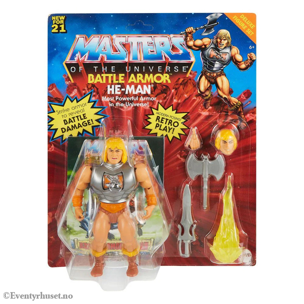 Masters of the Universe (MOTU) Battle Armor He-Man - Actionfigur. Actionfigur