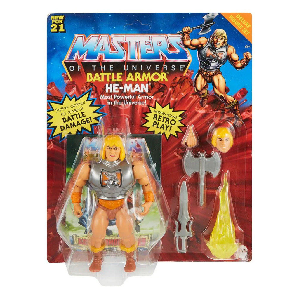 Masters of the Universe (MOTU) Battle Armor He-Man - Actionfigur. Actionfigur