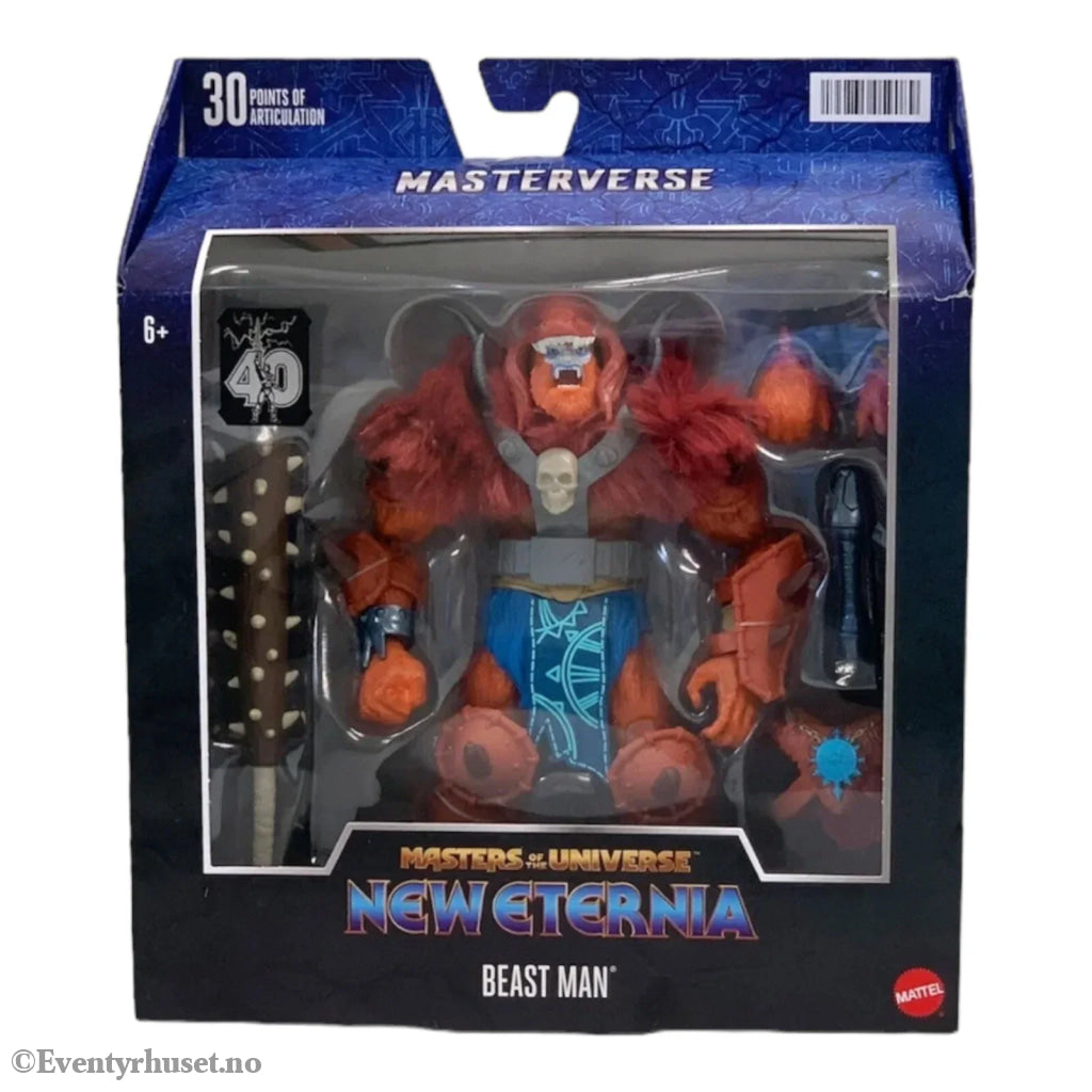 Masters of the Universe (MOTU) Masterverse Revelation Beast Man – Actionfigur. Ny og uåpnet! Actionfigur