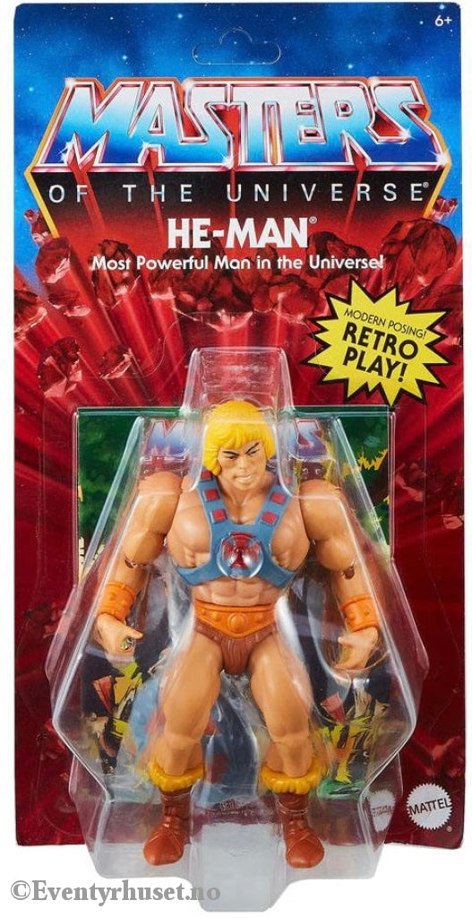 Masters Of The Universe. Origins Actionfigur He-Man. Ny Og Uåpnet!