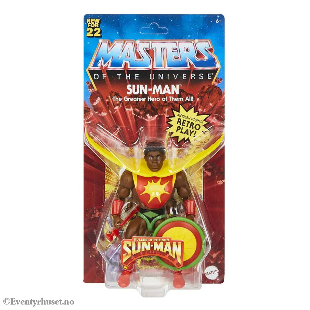 Masters of the Universe (MOTU). Origins – Actionfigur – Sun-Man. Ny og uåpnet! Actionfigur