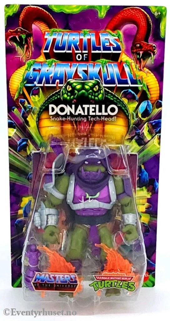 Masters of the Universe (MOTU) Origins Turtles of Grayskull Wave 5 Donatello – Actionfigur. Ny og uåpnet! Actionfigur