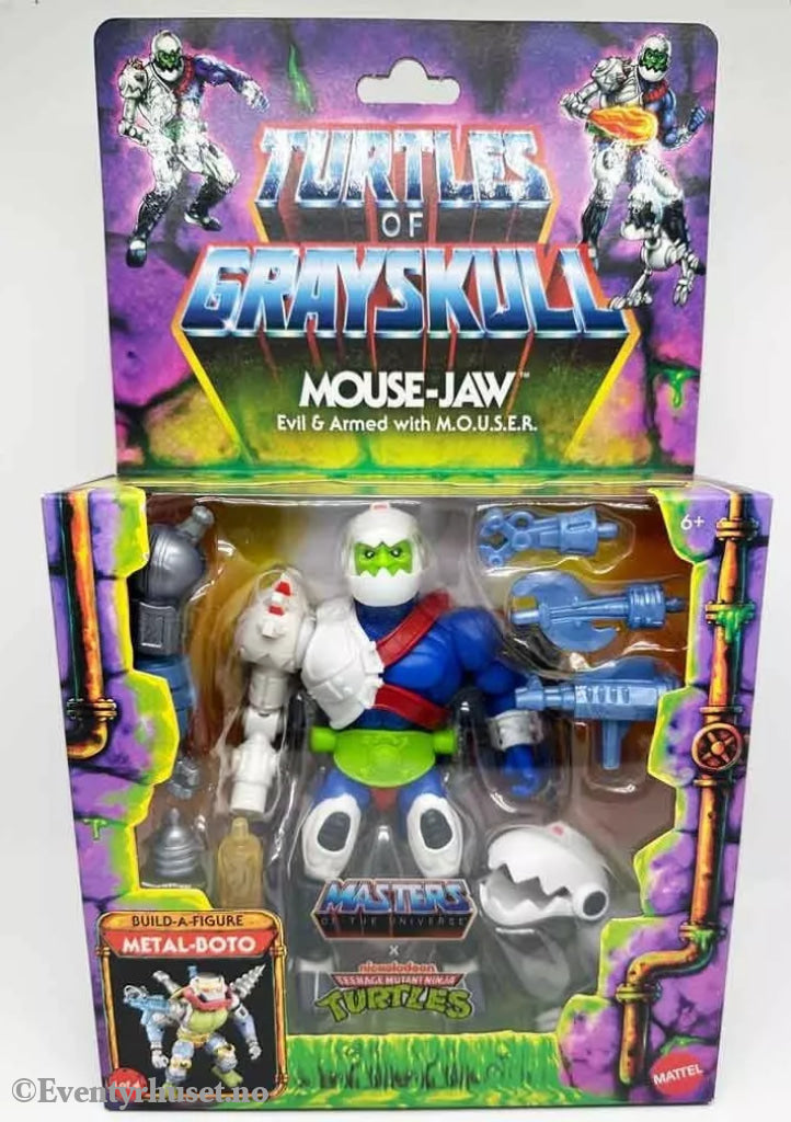 Masters of the Universe (MOTU) Origins Turtles of Grayskull Mouse-Jaw – Actionfigur. Ny og uåpnet! Actionfigur