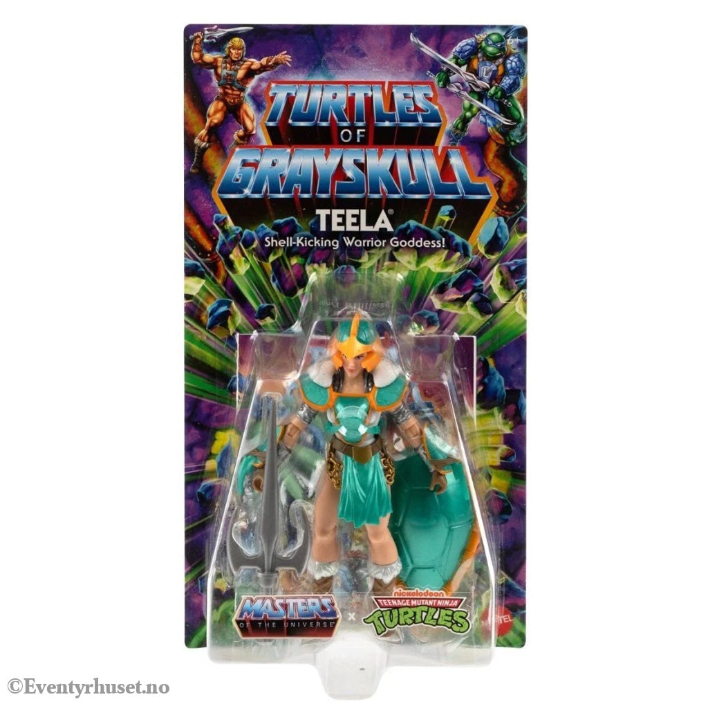 Masters of the Universe (MOTU) Origins Turtles of Grayskull Wave 3 Teela – Actionfigur. Ny og uåpnet! Actionfigur