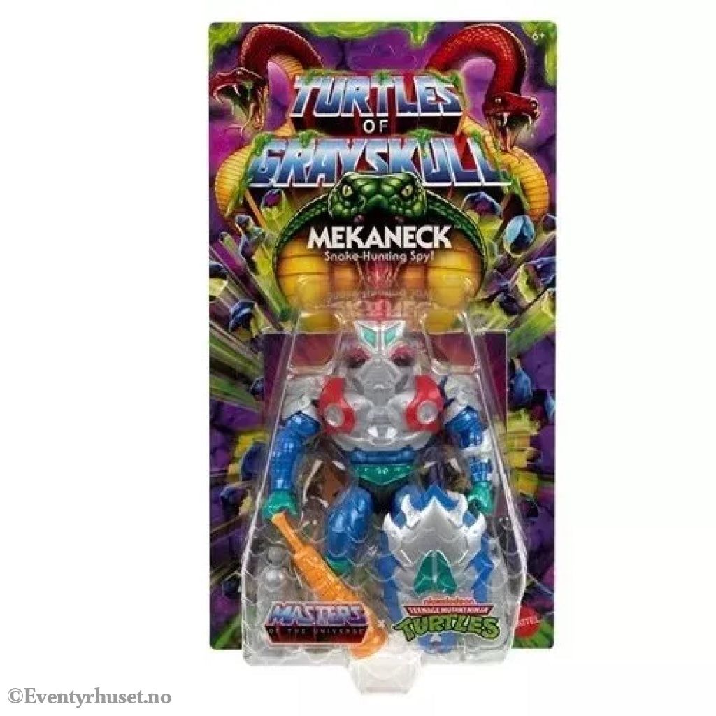 Masters of the Universe (MOTU) Origins Turtles of Grayskull Wave 5 Mekaneck – Actionfigur. Ny og uåpnet! Actionfigur