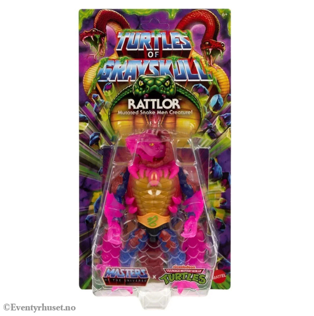 Masters of the Universe (MOTU) Origins Turtles of Grayskull Wave 5 Rattlor – Actionfigur. Ny og uåpnet! Actionfigur