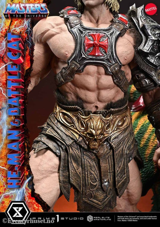 Masters of the Universe Real Elite Masterline Series Statue 1/4 He-Man & Battle Cat 86 cm Collectibles