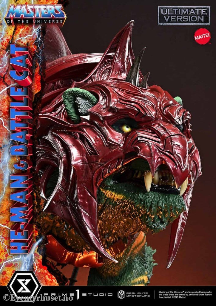 Masters of the Universe Real Elite Masterline Series Statue 1/4 He-Man & Battle Cat Ultimate Bonus Version 86 cm